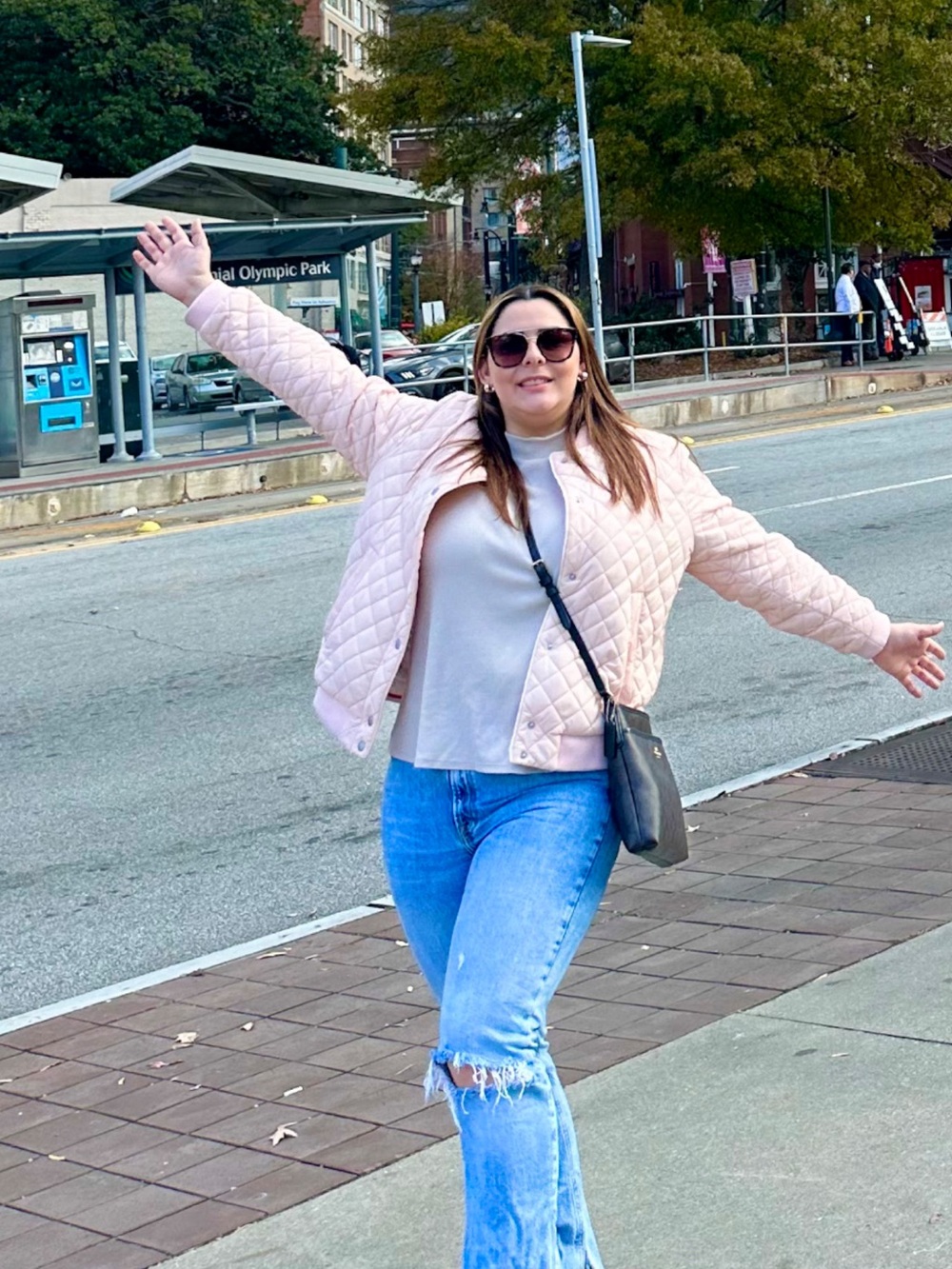 Levi's Light Pink Quilted Puffer Jacket